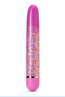 VIBRADOR ROSA COM BRILHANTES DE METAL