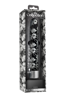VIBRADOR EDEN PRETO FLORAL DE METAL USB