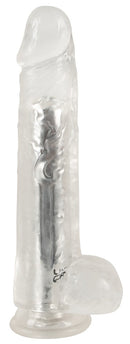 VIBRADOR TRANSPARENTE COM VENTOSA USB