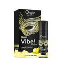 VIBRADOR LÍQUIDO VIBRAÇÃO DUPLA! SABOR GIN TÓNICO COM LIMÃO 15ML