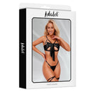 CONJUNTO LAUREN COM SOUTIEN COM LAÇO, TANGA E LIGAS