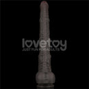 LOVETOY DILDO DUPLA CAMADA ARTICULÁVEL XXL 16CM