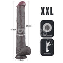 LOVETOY DILDO DE DUPLA CAMADA ARTICULÁVEL XXL 14.5CM