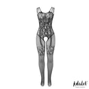 CATSUIT COM ENTREPERNAS ABERTA FLORAL LANA