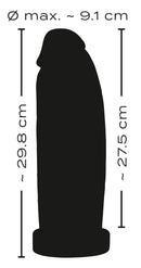 DILDO REAL GIGANTE PRETO