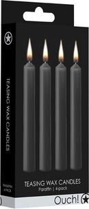 CONJUNTO DE VELAS PARA BDSM PRETAS 4 UNID