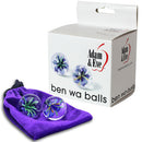 BOLAS DE VIDRO BEN WA COM FLORES AZUIS INTERNAS