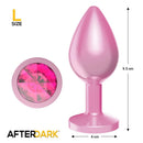 PLUG ANAL AFTERDARK ANODIZADO ROSA COM ROSA