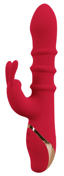 VIBRADOR RABBIT COM 3 ANÉIS MÓVEIS USB