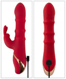 VIBRADOR RABBIT COM 3 ANÉIS MÓVEIS USB