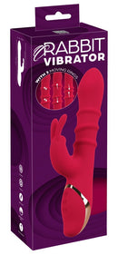 VIBRADOR RABBIT COM 3 ANÉIS MÓVEIS USB