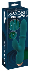 VIBRADOR RABBIT THUMPING COM 1 ANÉL MÓVEL USB