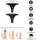 STRAP-ON KIT COM 4 PEÇAS COM CONTROLO REMOTO