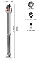 ESTIMULADOR DE PRÓSTATA COM VIBRAÇÃO METAL