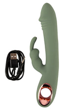 VIBRADOR SLIM RABBIT OLIVE