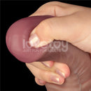 LOVETOY DILDO DUPLA CAMADA ARTICULÁVEL XXL 16CM