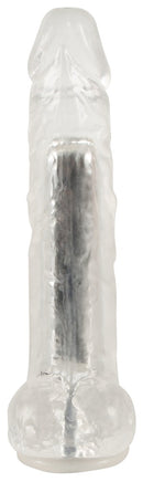 VIBRADOR TRANSPARENTE COM VENTOSA USB