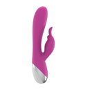 VIBRADOR DUPLO USB SILICONE ROSA