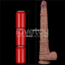 LOVETOY DILDO DUPLA CAMADA ARTICULÁVEL XXL 16CM