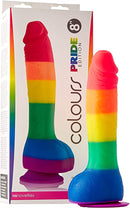 DILDO COLOURS PRIDE EDITION 8"