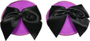 TAPA MAMILOS ROSA COM LAÇO PRETO