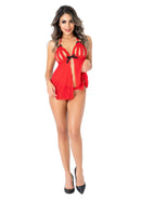 BABYDOLL VERMELHO COM TANGA