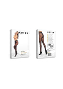 COLLANTS PRETOS COM PADRÃO FLORAL DE LADO