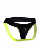 JOCKSTRAP MALE BASICS NEON EM AMARELO