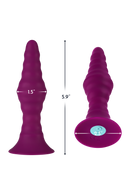 PLUG ANAL PYRA LARGE DARK FUCHSIA