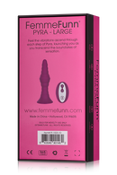 PLUG ANAL PYRA LARGE DARK FUCHSIA