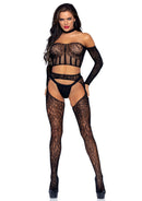 CATSUIT PRETO DE REDE TAM. ÚNICO