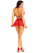 BABYDOLL VERMELHO COM TANGA