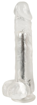 VIBRADOR TRANSPARENTE COM VENTOSA USB