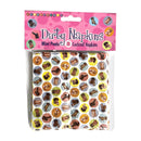 8 GUARDANAPOS COM PÉNIS COLORIDOS