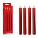 VELAS LARGAS PARA BDSM VERMELHAS 4 UNID