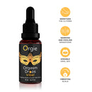 GOTAS EXCITANTES DO CLITÓRIS ORGIE ORGASM DROPS AROMA A PÊSSEGO 30ML