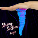 DILDO DE SILICONE DE TENTÁCULO DE POLVO