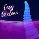 DILDO DE SILICONE DE TENTÁCULO DE POLVO