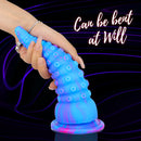 DILDO DE SILICONE DE TENTÁCULO DE POLVO