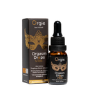 GOTAS EXCITANTES DO CLITÓRIS ORGIE ORGASM DROPS AROMA A PÊSSEGO 30ML