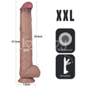 DILDO LOVETOY DUPLA CAMADA ARTICULÁVEL XXL 14,5CM