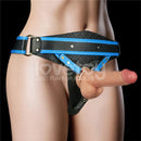 STRAP-ON COM DILDO VIBRATÓRIO 8"
