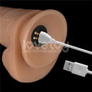 STRAP-ON COM DILDO VIBRATÓRIO 8"