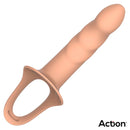 STRAP-ON COM DILDO OCO EM SILICONE TAM. L