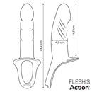 STRAP-ON COM DILDO OCO EM SILICONE TAM. S