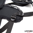 ARNÊS DE RENDA COM TIRA E ANEL DE SILICONE AJUSTÁVEL