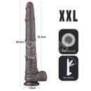 LOVETOY DILDO DUPLA CAMADA ARTICULÁVEL XXL 16CM