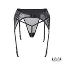 CONJUNTO DE LIGA COM RENDA FLORAL E TANGA