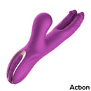 ACTION NICO VIBRADOR COM DILDOS ALTERNADOS E BOLA PERCUSSORA 4 MOTORES