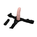 STRAP-ON COM DILDO OCO, VIBRAÇÃO E CONTROLE REMOTO
